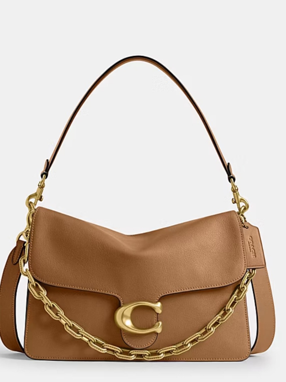 Coach Chain Tabby Shoulder Bag 30 in Honey Brown